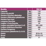 Gerbeur manuel 120kg - PM120 – Image 3